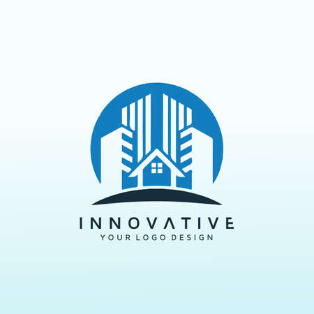 logo that appeals to investors interested in real estateのイラスト素材