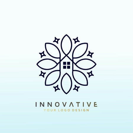 Eye catching and Creative Real Estate Team Logoのイラスト素材