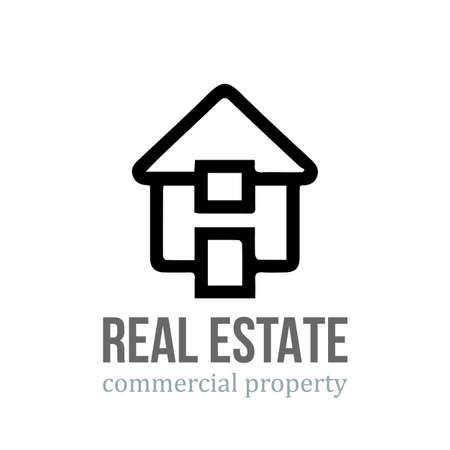 word home real estate vector logo designのイラスト素材