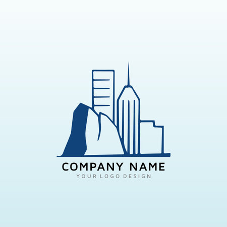 logo for a city real estate investment companyのイラスト素材