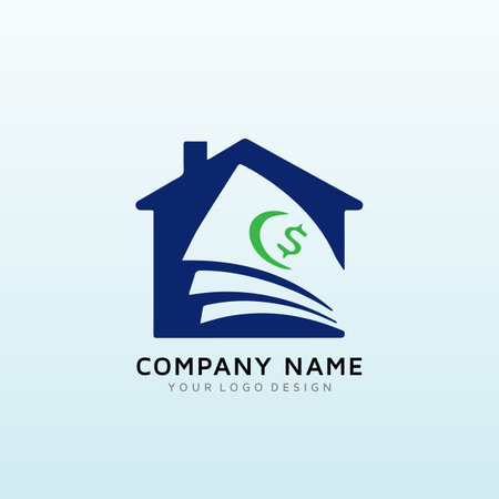 Logo for cash real estate investment companyのイラスト素材