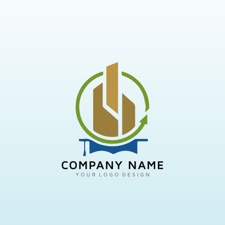 New Real Estate Investment Education Firm Needs Equally Cool and Fresh Logoのイラスト素材