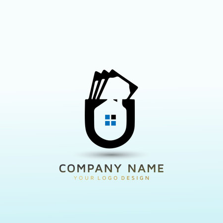 buy houses cash vector logo designのイラスト素材