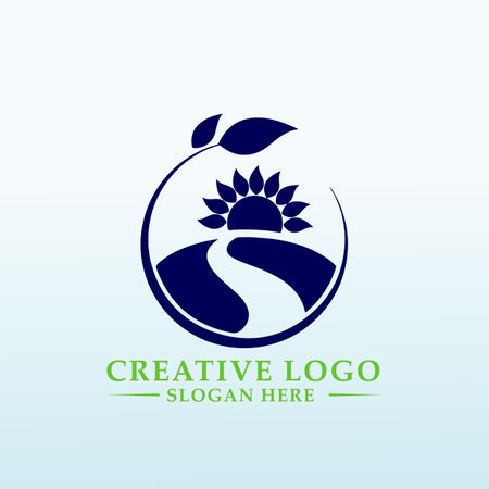 Agricultural Services vector logo designのイラスト素材