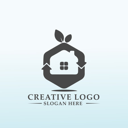 New Green house Needs a Logoのイラスト素材