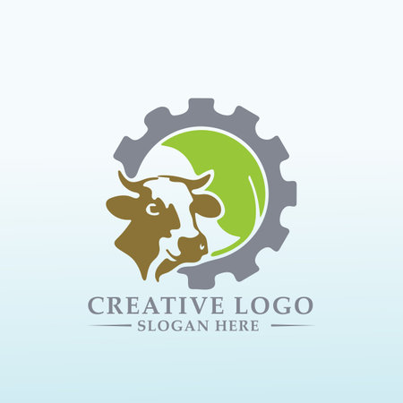 Consultancy collection and agricultural planning logo designのイラスト素材