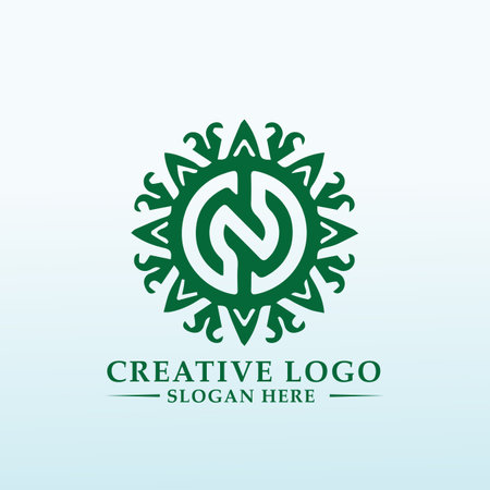 letter N Cannabis needs an iconic new logoのイラスト素材