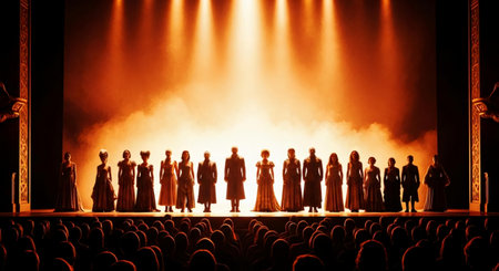 A general view of the Dolce and Gabbana show during MBFW Fall 2015 at Lincoln Center in NYCの素材