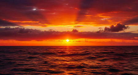 Beautiful sunset over the sea. Sunset over the sea. Sunset over the seaの素材