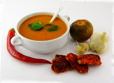 tomato soupの写真素材