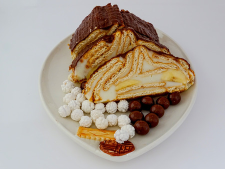 Mosaic Chocolate and Biscuit Cake