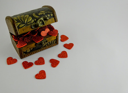 Hearts in the chestの写真素材