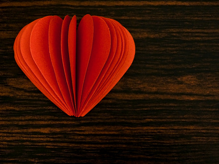 heart from paperの写真素材