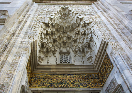Historic Mosque decoration 14 th century,Ottoman period)の写真素材