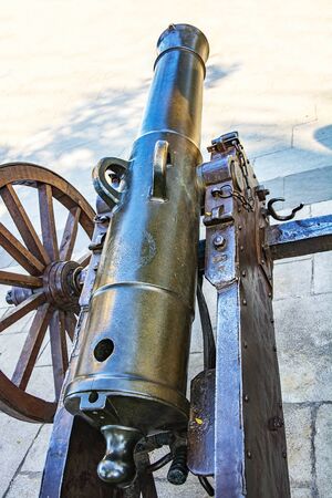 Historic cannonsの写真素材