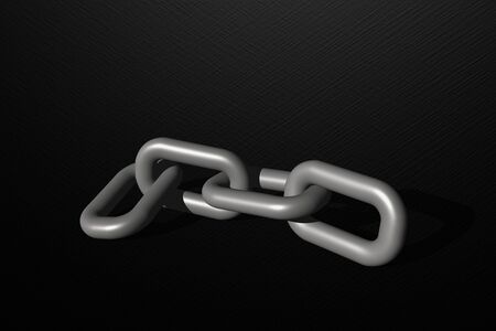 chain on a black backgroundの写真素材