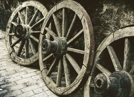 old cartwheelの写真素材