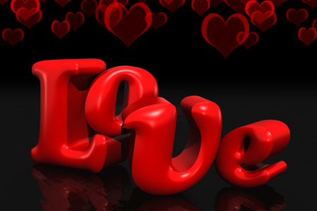 3d Loveの写真素材