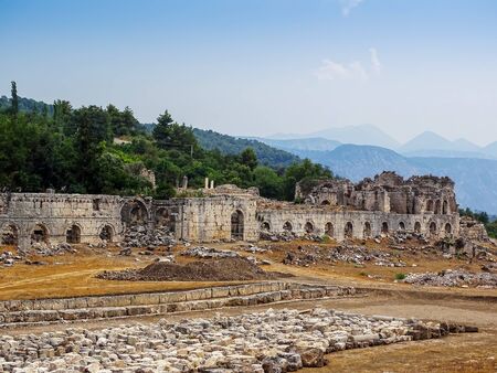 The ancient city of Tlos-Turkeyの写真素材
