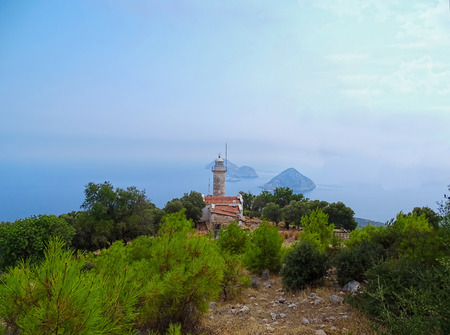 gelidonya lighthouse,turkeyの写真素材