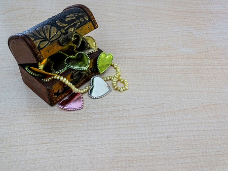 chest of heartsの写真素材