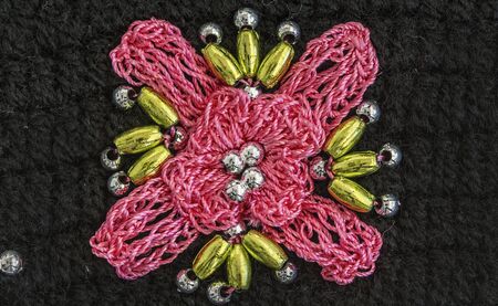 handmade knitting, backgroundの写真素材