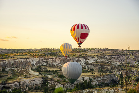 Hot air balloons (cappadocia,Turkey)の写真素材