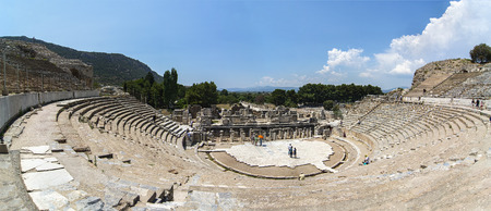 Amphitheater (Coliseum) in Ephesus (Efes) Turkeyの写真素材