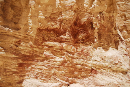 Red Canyon in the Sinai Desert, Egypt. The canyon is walking.