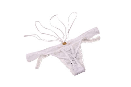 Fashion trendy lace lingerie. Different bra on white background. Colorful women's underwear.の写真素材