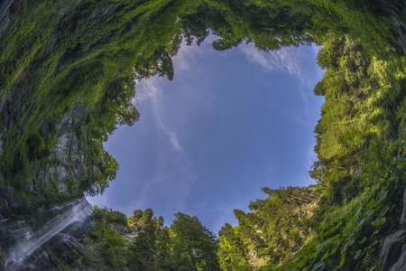 Waterfalls in Turkey. Maral Waterfall, Borcka Artvin Turkey