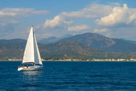 Sky and sea, Fethiye / Turkey.の写真素材