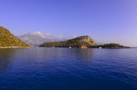 Byzantine Chapel, Gemiler island St Nicholas island, around Fethiye ...Mugla, Turkey.