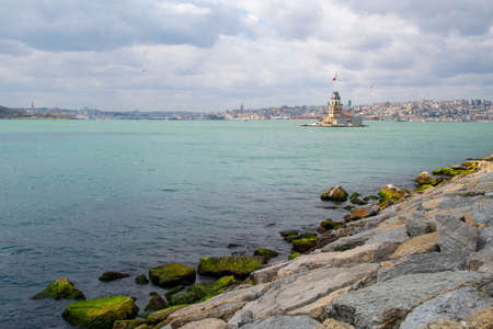 Istanbul Maiden Tower (maiden tower) - Istanbul, Turkeyの写真素材