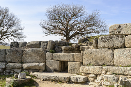 tombs of the giants in Sardinia  detail of the tomb 