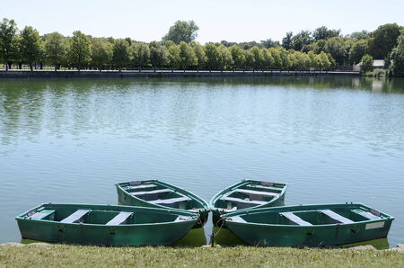 External views of the beautiful park and the castle of Fontainebleauの写真素材