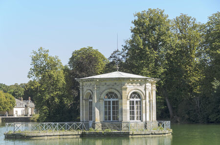 External views of the beautiful park and the castle of Fontainebleauのeditorial素材