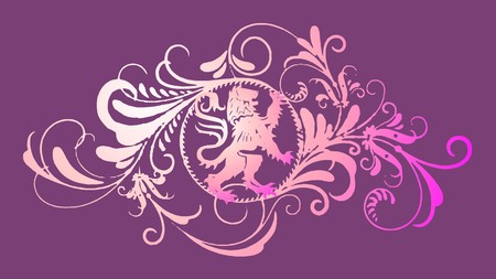 baroque  lionのイラスト素材