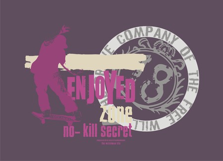  skate line のイラスト素材