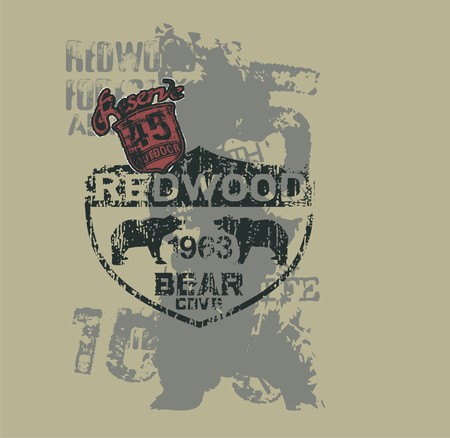 red wood のイラスト素材