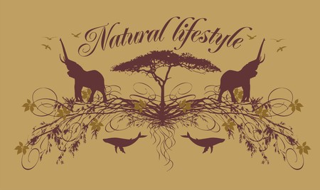  wild life のイラスト素材