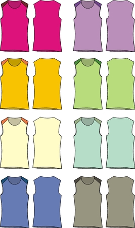 girl tshirt 01のイラスト素材