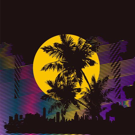 night line のイラスト素材