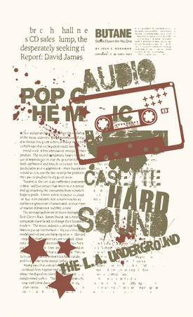  audio casete のイラスト素材