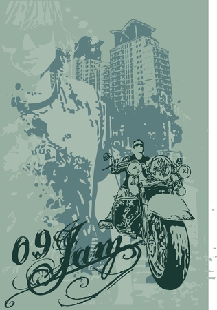  motorcycle club のイラスト素材