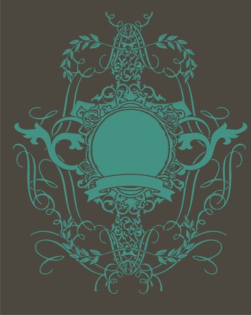 baroque lineのイラスト素材