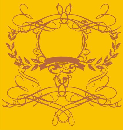 yellow baroqueのイラスト素材