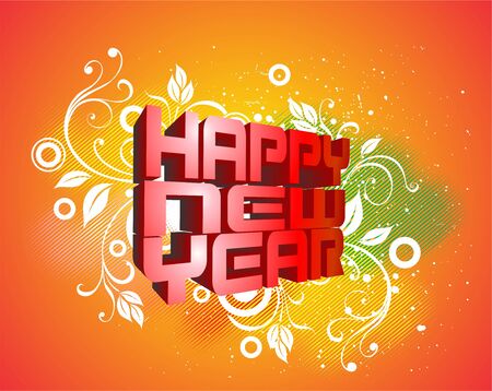 happy new yearのイラスト素材