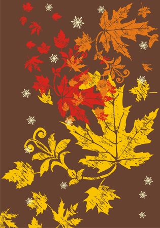 yellow leafのイラスト素材