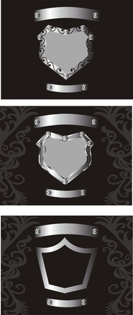 metal emblemのイラスト素材